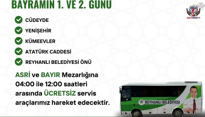 BAŞKAN YUMUŞAK’TAN BAYRAMDA ÜCRETSİZ ULAŞIM MÜJDESİ