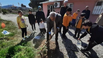 Bozyazıda fidan dikim etkinliği