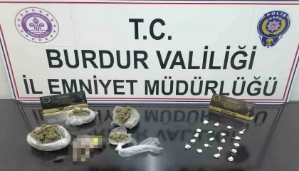 Burdurda durdurulan araçtan uyuşturucu çıktı, 1 kişi tutuklandı
