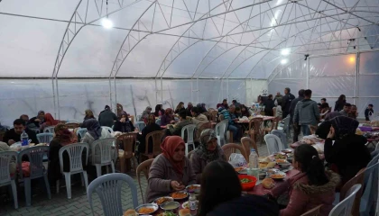 Burdurda köy halkının imece usulü iftar dayanışması