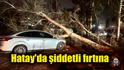 Hatayda şiddetli fırtına etkisini hissettirdi