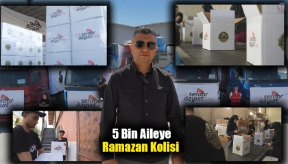 Hataylı iş adamı Serdar Özyurt 5 bin aileye Ramazan kolisi ulaştırdı