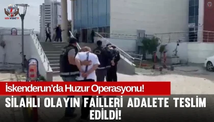 İskenderunda asayiş operasyonu: 4 gözaltı
