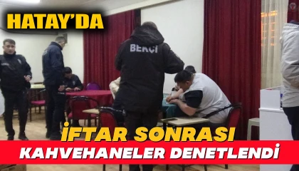 İskenderunda kıraathaneler denetlendi