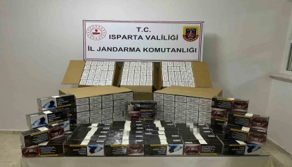 Ispartada 60 bin adet kaçak makaron ele geçirildi