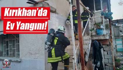 Kırıkhanda ev yangını