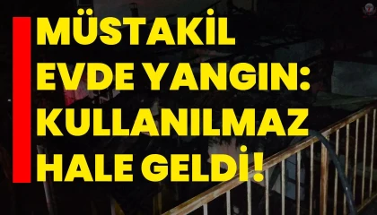 Kırıkhanda müstakil evde yangın