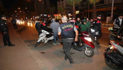 Mersin polisinden dron destekli denetim