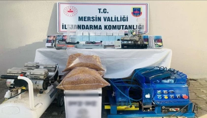 Mersinde kaçak sigara üreten 3 şüpheli yakalandı