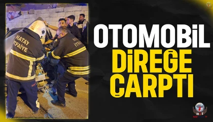 Otomobil aydınlatma direğine çarptı: 2 yaralı