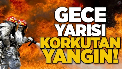 Payasta korkutan yangın