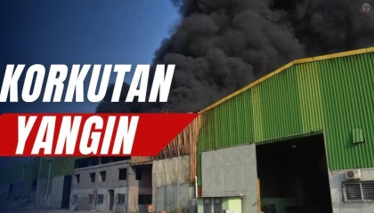 Payasta korkutan yangın