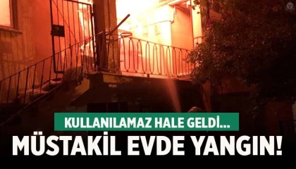 Reyhanlıda müstakil ev yangını