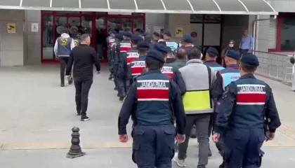 Tefeci Organize Suç Örgütü şüphelileri adliyeye sevk edildi