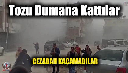 Tozu dumana katan yıkıma çevre kirliliğinden ceza