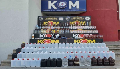 Adanada 660 litre sahte içki ele geçirildi: 9 gözaltı