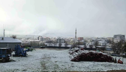 Adanaya nisanda kar yağdı