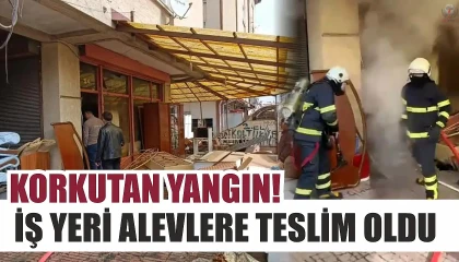 Alevlere teslim olan iş yeri kullanılamaz hale geldi