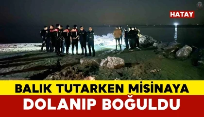 Balık tuttum diye sevinirken canından oldu