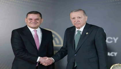 Cumhurbaşkanı Erdoğan, Libya Başbakanı Dibeybe ile görüştü