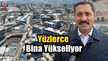 Depremle birlikte boş araziye dönen Antakyada yüzlerce bina yükseliyor