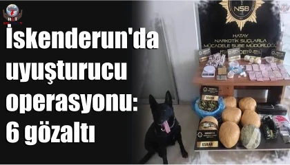 Dörtyolda uyuşturucu operasyonu: 6 gözaltı