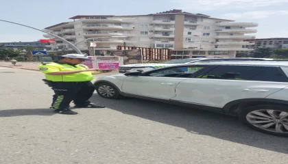 Gazipaşada trafikte sıkı denetim