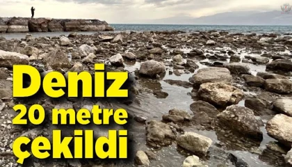 Hatayda fırtına nedeniyle deniz 20 metre çekildi