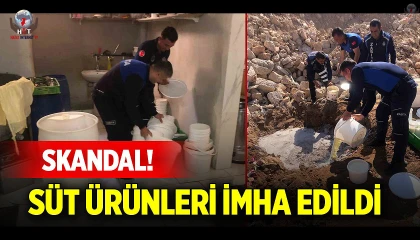 Hatayda sağlıksız şartlarda üretilen 220 kilo süt ve süt ürünleri imha edildi