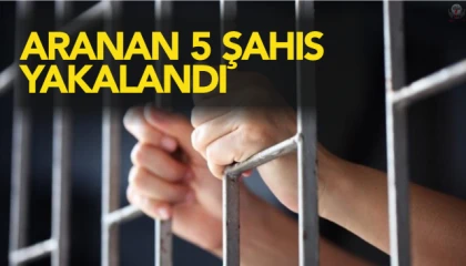 İskenderunda aranan 5 kişi yakalandı