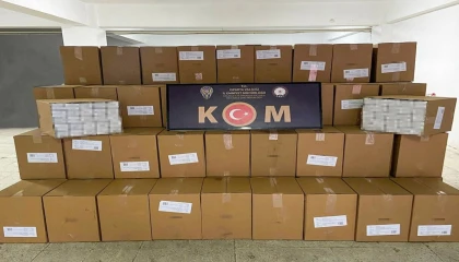 Ispartada 1 milyon adet kaçak makaron ele geçirildi