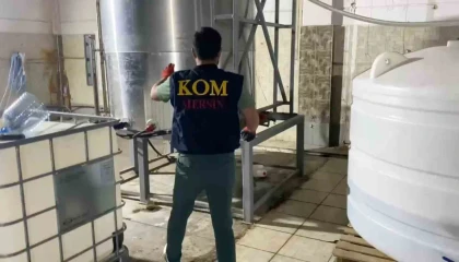 Kaçak üretim merkezinde 38 tondan fazla etil alkol ele geçirildi: 3 tutuklama