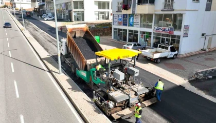 Kahramanmaraşta asfalt çalışmaları