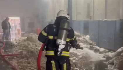 Kahramanmaraşta fabrika yangını