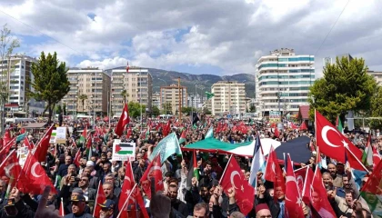 Kahramanmaraşta Filistine destek yürüyüşü