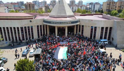 Kahramanmaraştan Filistinlilere destek yürüyüşü