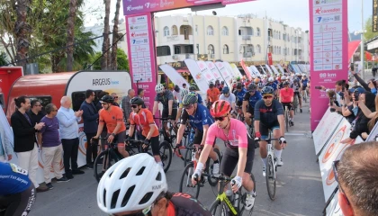 Kemerde Gran Fondo Antalya bisiklet yarışı başladı