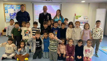 Kemerde minikler öğrencilere denizlerin önemi anlatıldı