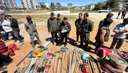 Manavgatta orman yangınıyla mücadele eğitimi verildi