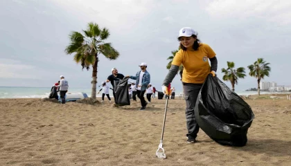 Mersin sahilleri plastik atıklardan arınacak