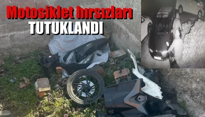 Motosiklet hırsızları tutuklandı