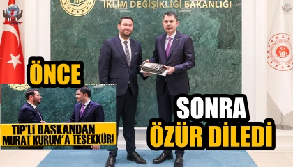Murat Kurum'a teşekkür eden TİP'li Başkan özür diledi