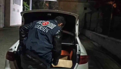 Otomobil değil silah deposu: 44 tabanca ele geçirildi
