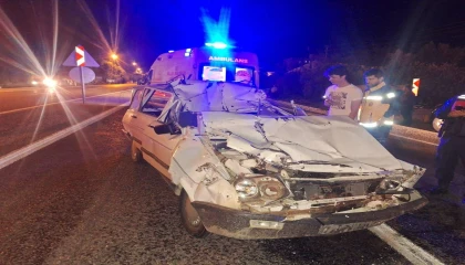 Otomobil, tıra arkadan çarptı, sürücü hayatını kaybetti