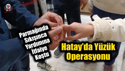 Parmağında yüzük sıkışan vatandaşın yardımına itfaiye koştu