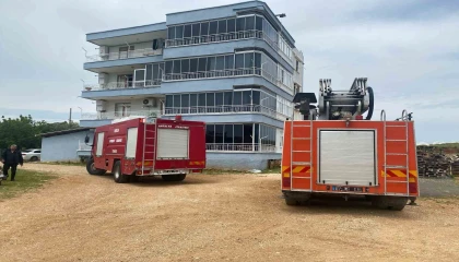Serikte apartman dairesinde çıkan yangın korkuttu