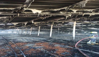 Tarsusta tavuk çiftliğinde yangın