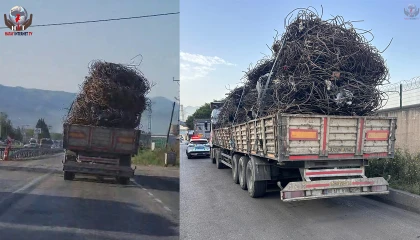 Yürekleri ağza getiren hurda yüklü tırın sürücüsüne ceza