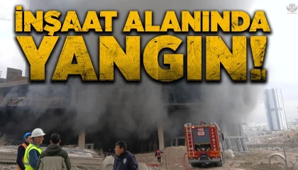 Antakyada inşaat alanında yangın
