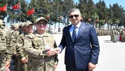 Antalyada 52 özel birey askerlik gurunu yaşadı